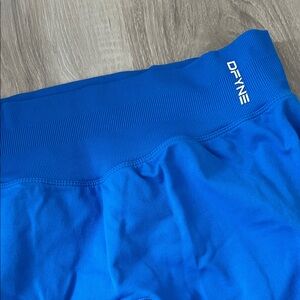 DFYNE Women's Blue Leggings